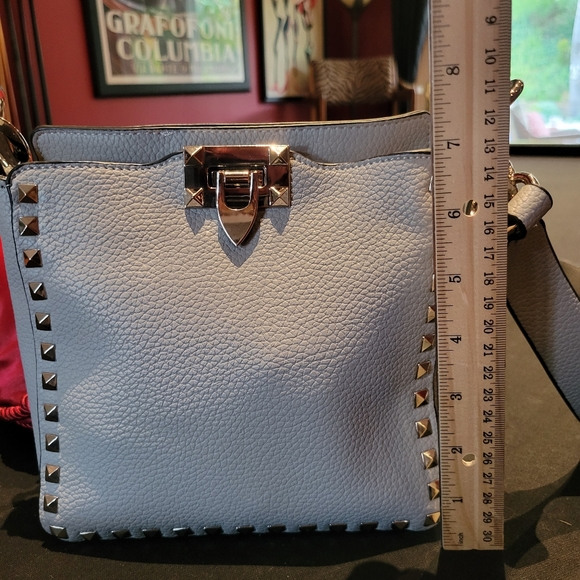 Crossbody bag blue purse. - Picture 8 of 11